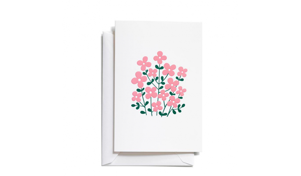 Přání Greeting Card - Flower bush
