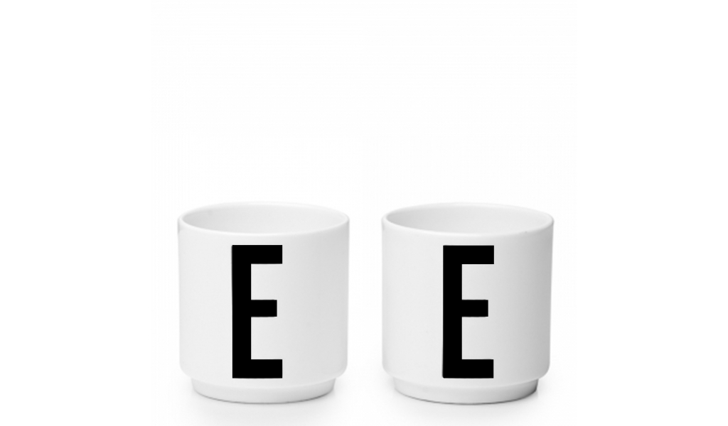 Egg Cups s písmenom E, sada 2 ks