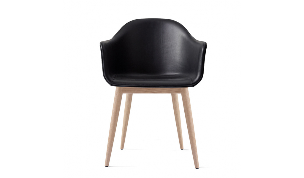 Harbour Dining Chair, černá kůže