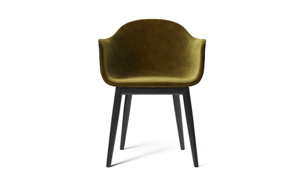 Harbour Dining Chair, zelený samet