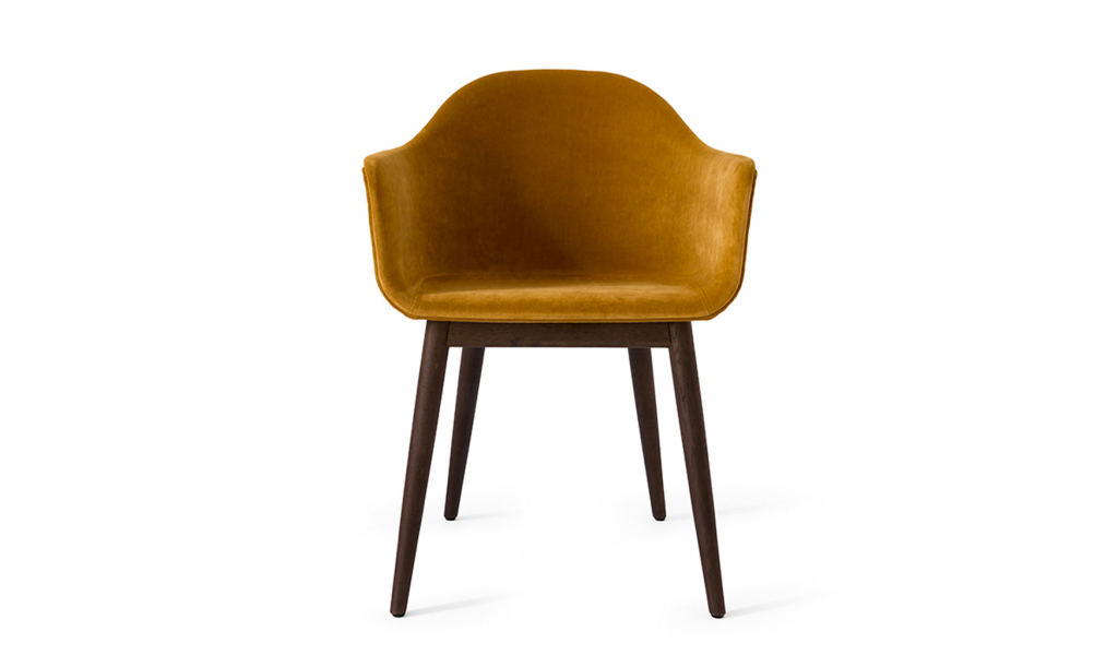 Harbour Dining Chair, žlutý samet