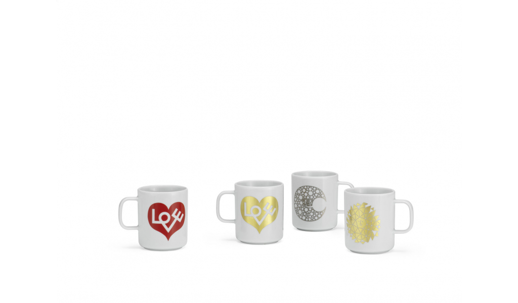 Coffee Mugs - Love Heart zlatý