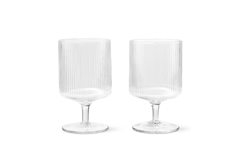 Ripple Wine Glasses, set 2 pcs