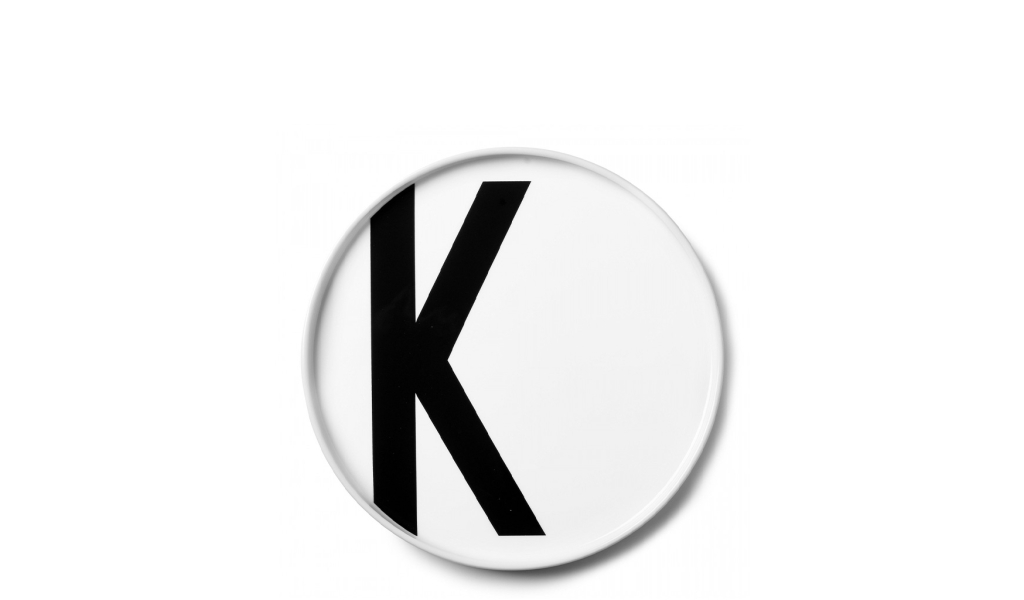 Personal Porcelain Plate písmeno A - Z, průměr 20 cm