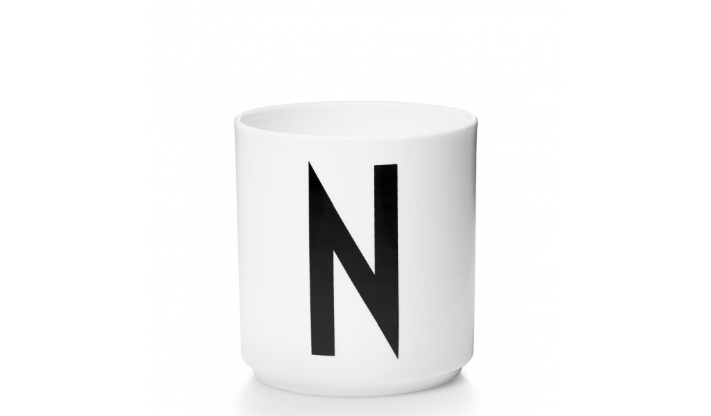 Personal Porcelain Cup písmeno A - Z, white
