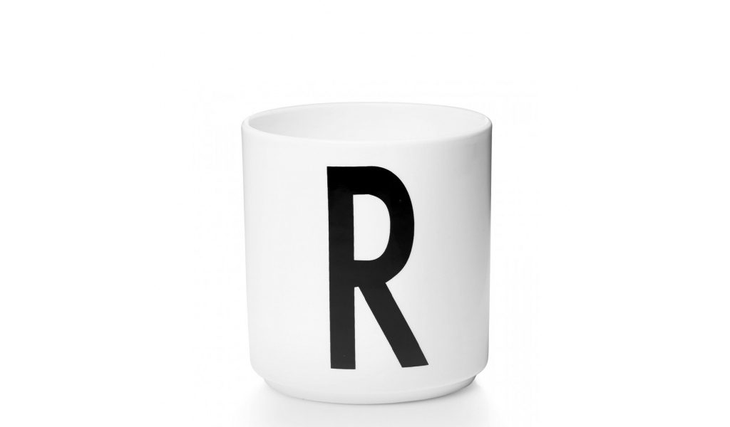 Personal Porcelain Cup písmeno A - Z, white