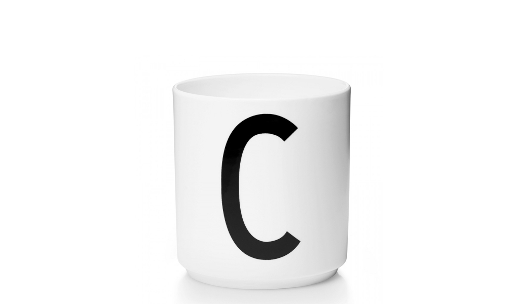 Personal Porcelain Cup písmeno A - Z, white