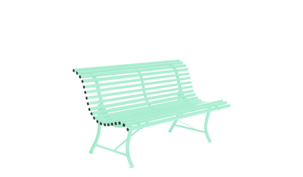 Louisiane Steel Bench 150 cm