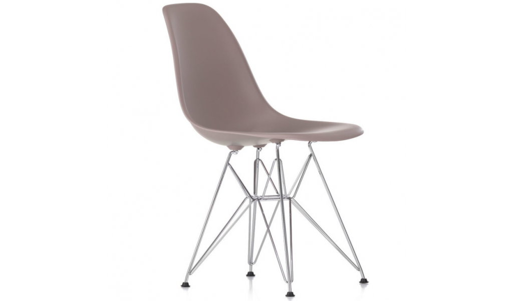 Eames Plastic Chair DSR mauve grey - z expozice
