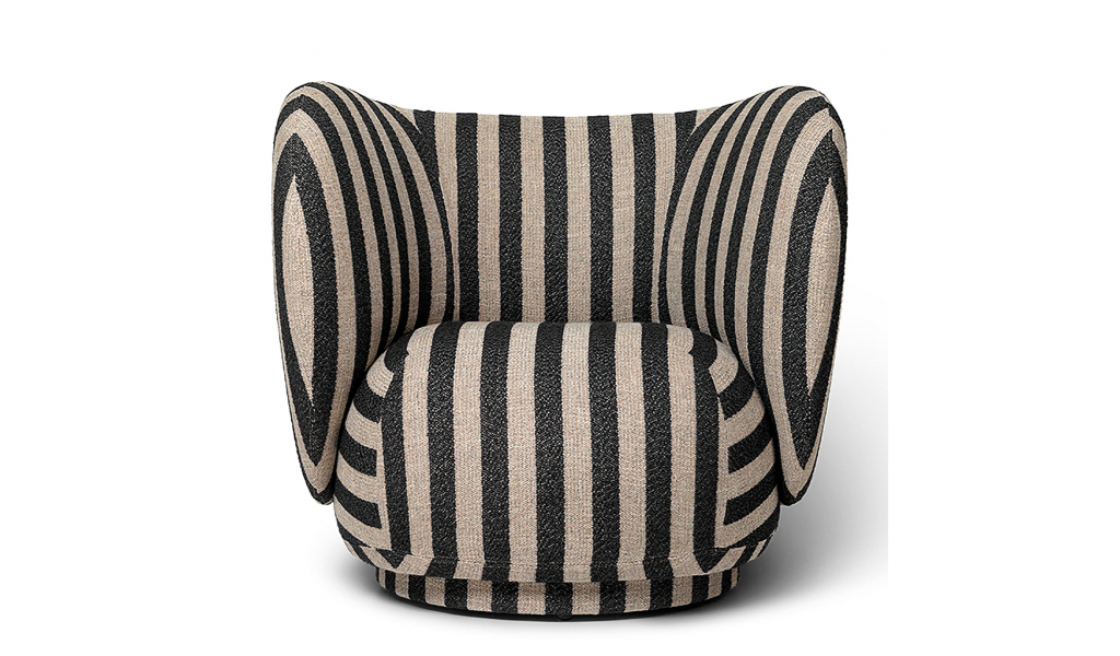 Rico Lounge Chair Louisiana písková/černá