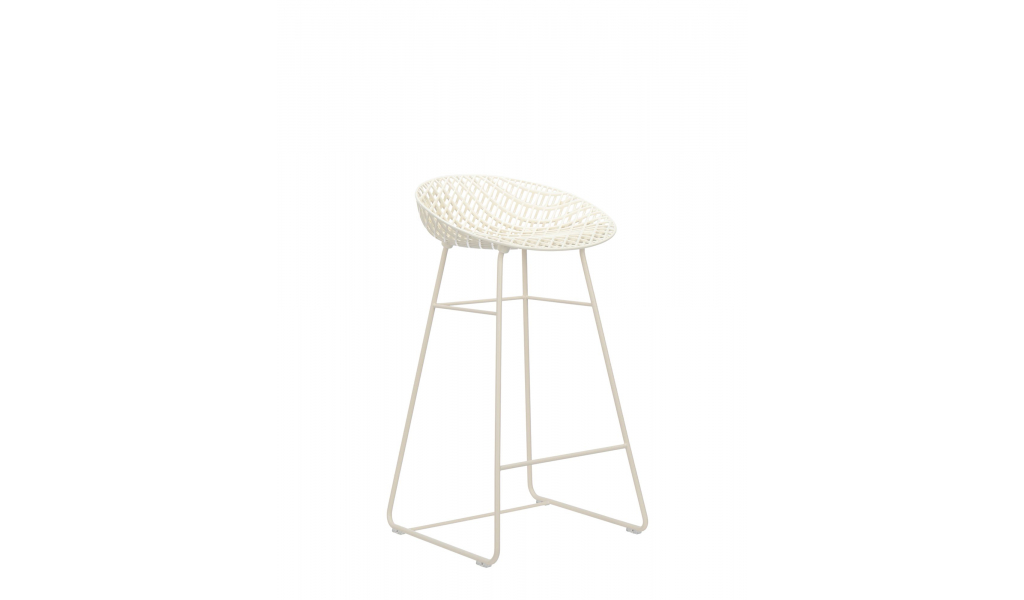 Smatrik stool Outdoor, bílá, z expozice