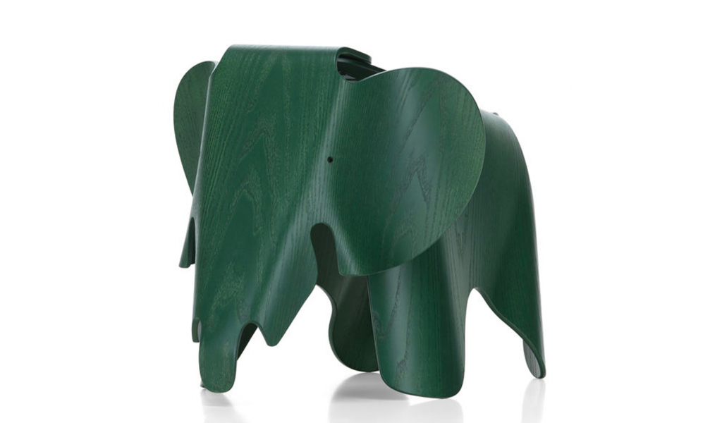 Eames Elephant tmavě zelená