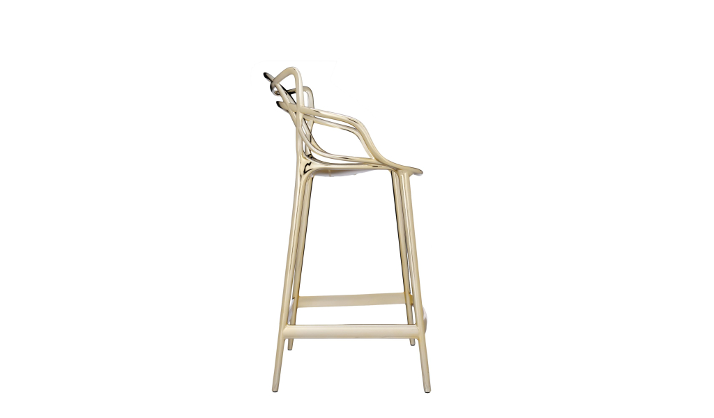 Masters stool Metal, gold, NEW