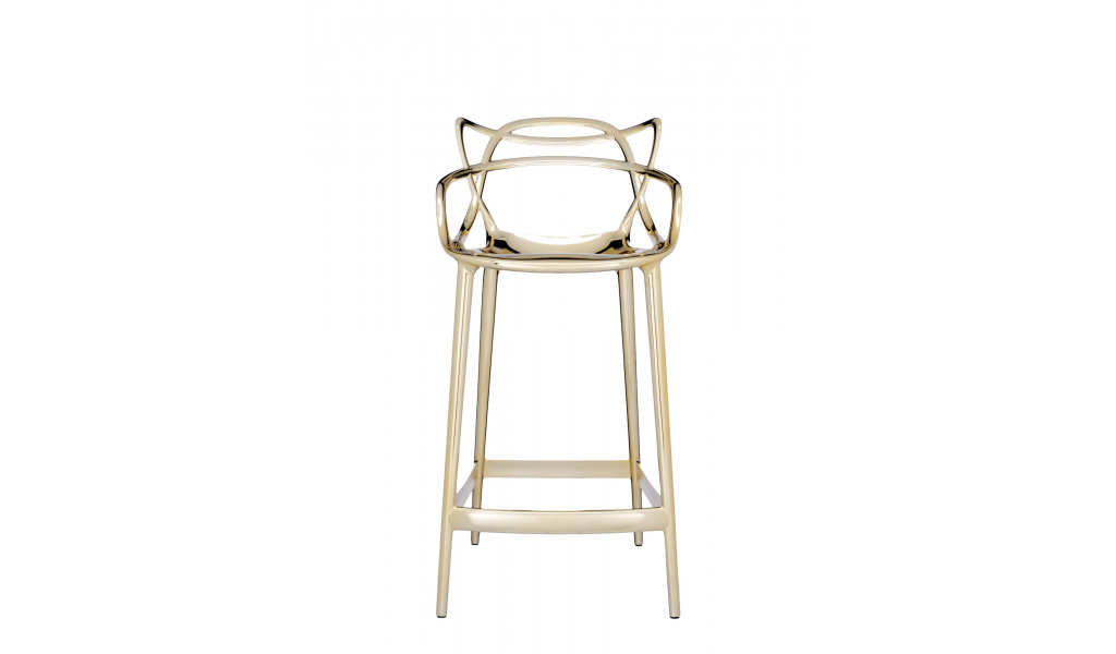 Masters stool Metal, gold, NEW
