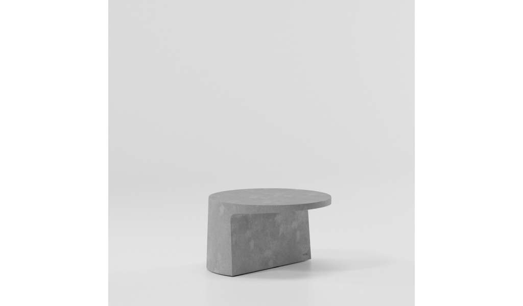 Giro Side Table, natural stone