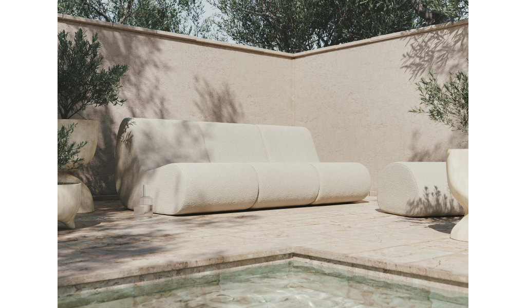 Rouli Pouf Pure Bouclé