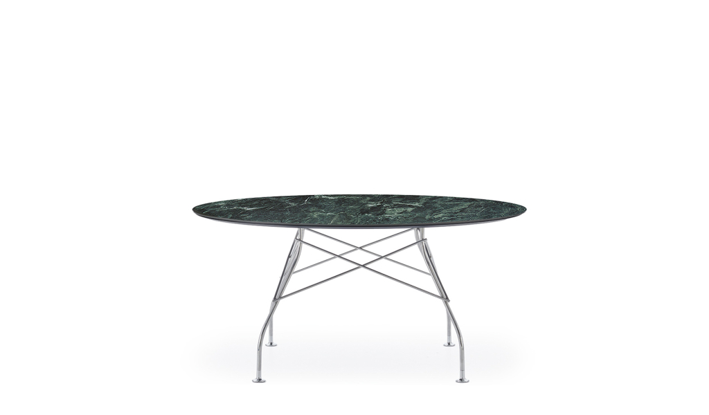 Glossy Marble finish round