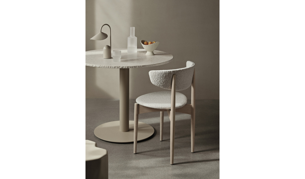 Herman Dining Chair, Soft Bouclé