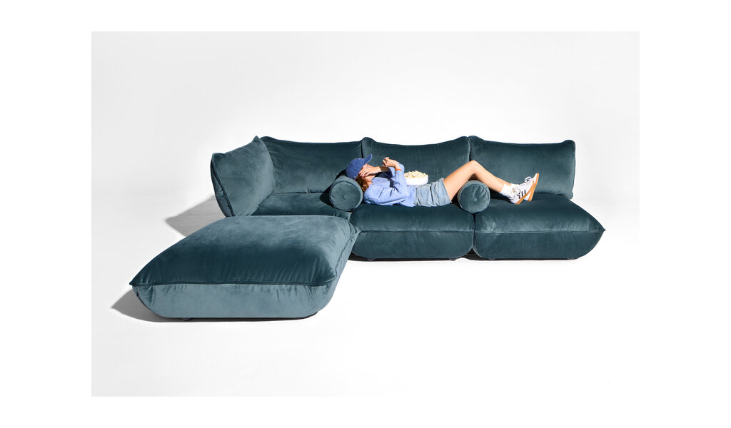Sumo Hocker Velvet Recycled