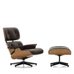 Lounge Chair & Ottoman, třešeň