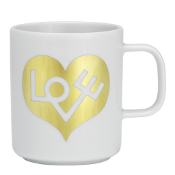 Coffee Mugs - Love Heart zlatý