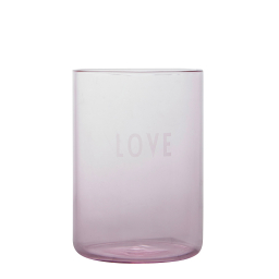 Favourite drinking glass růžová (LOVE)