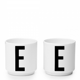 Egg Cups s písmenom E, sada 2 ks