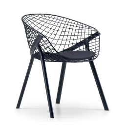 Kobi chair + pad small čierná