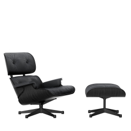 Lounge Chair & Ottoman, černý jasan