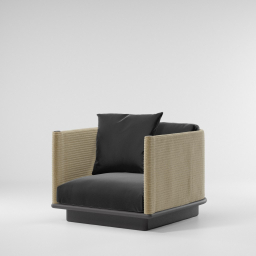 Giro aluminium 1 seater sofa