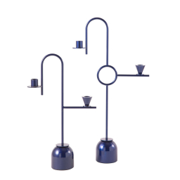 Blue Candleholders