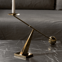Interconnect Candle Holder brass