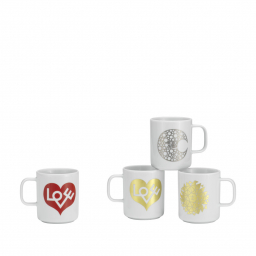 Coffee Mugs - Love Heart červený
