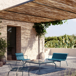 South Low Bench - wooven matting