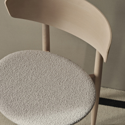Herman Dining Chair, Soft Bouclé