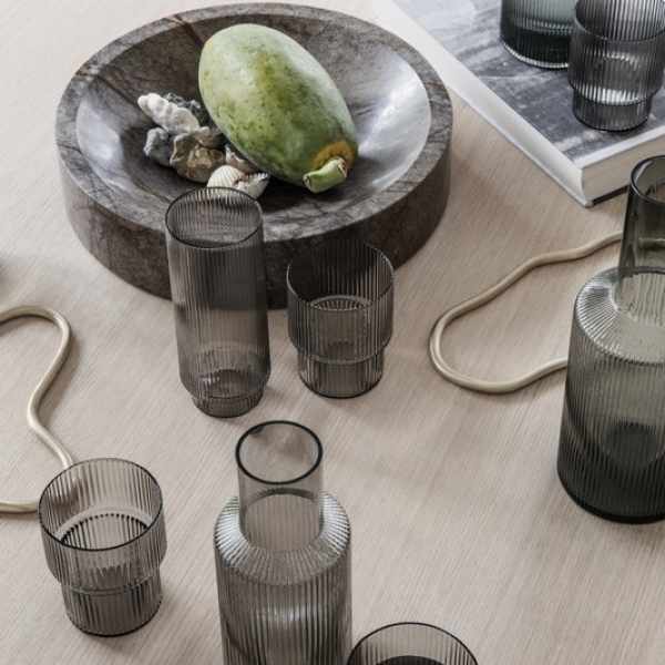 Ripple Carafe - Smoked Grey