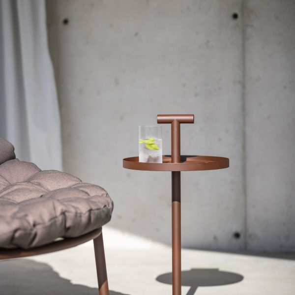 Albus side table salmon