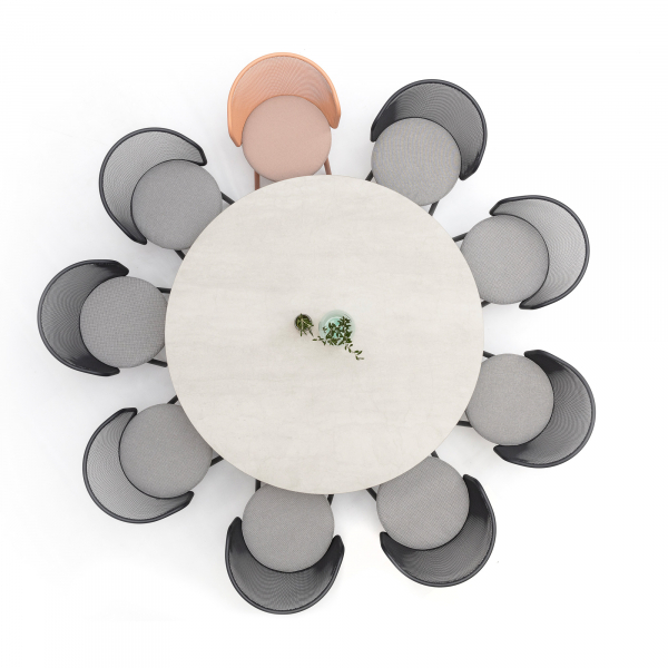Branta jedálenský stol perleťová - vzhled kámen sivozelená