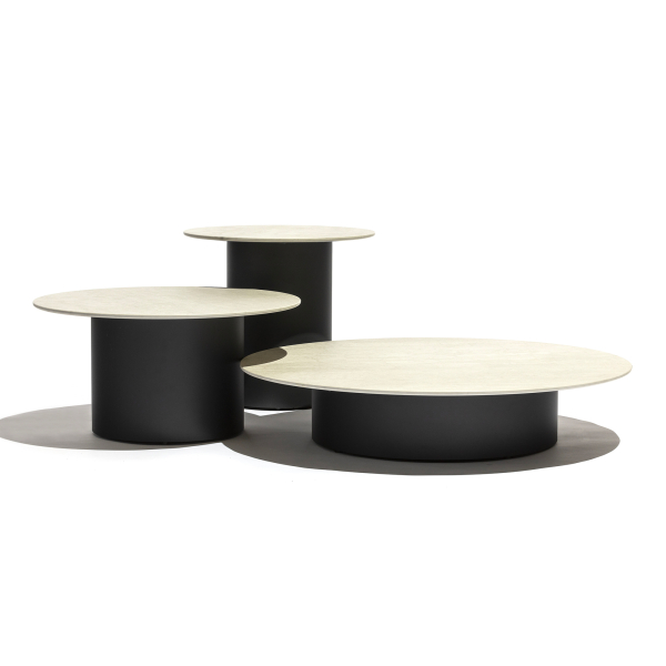 Branta low tables ceramics Ø70