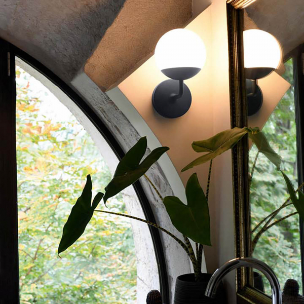 Mooon! - nástěnná lampa  O 15 cihlová