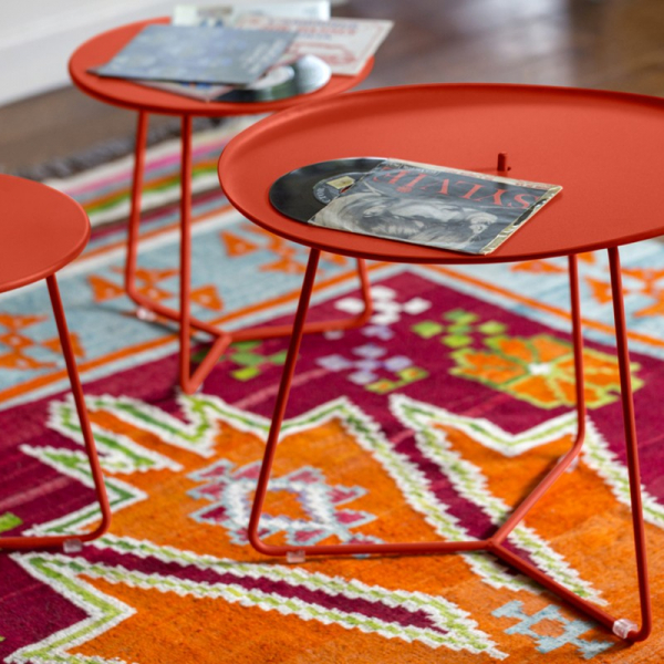 Cocotte Low Table red ochre