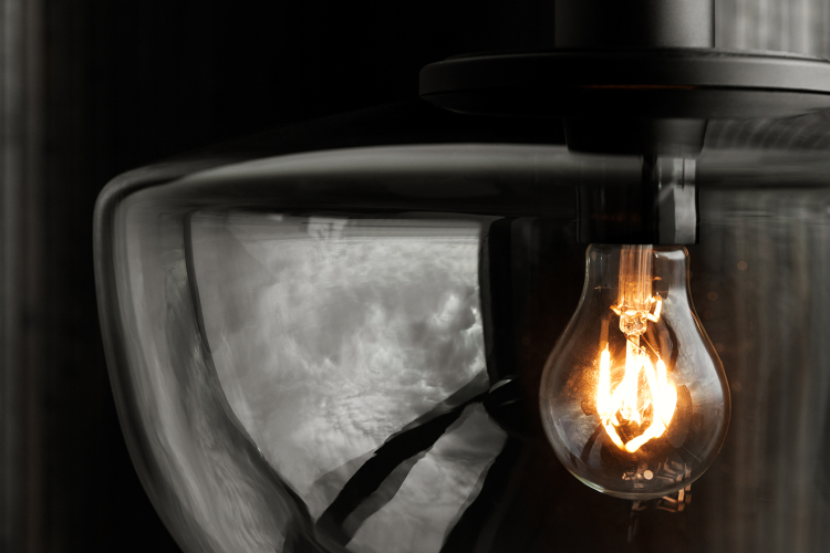 Bank Pendant smoked glass