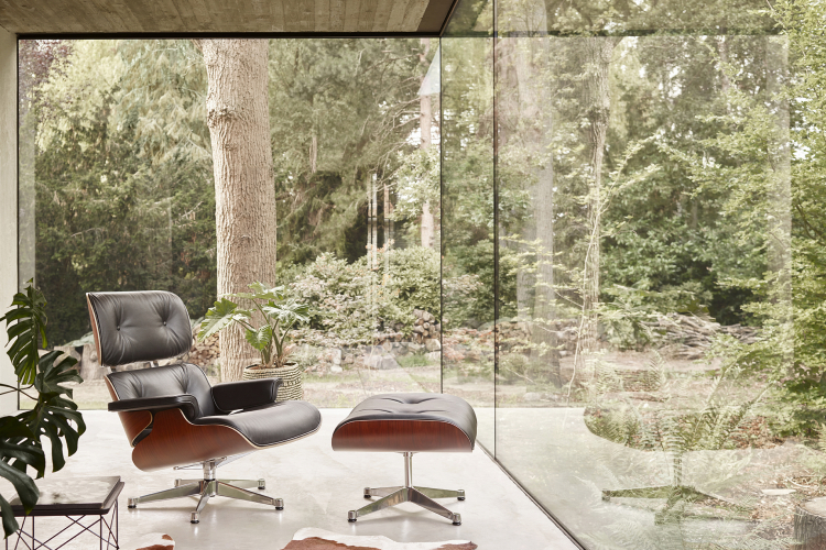 Lounge Chair & Ottoman, santos palisander