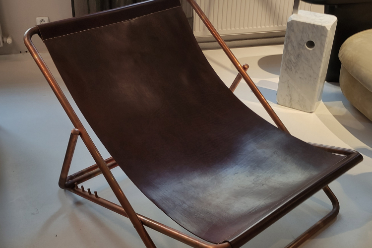 Pouf/podnožka k Rimini Deck Chair - z expozície