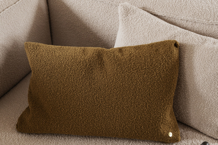 Clean Cushion Wool Boucle