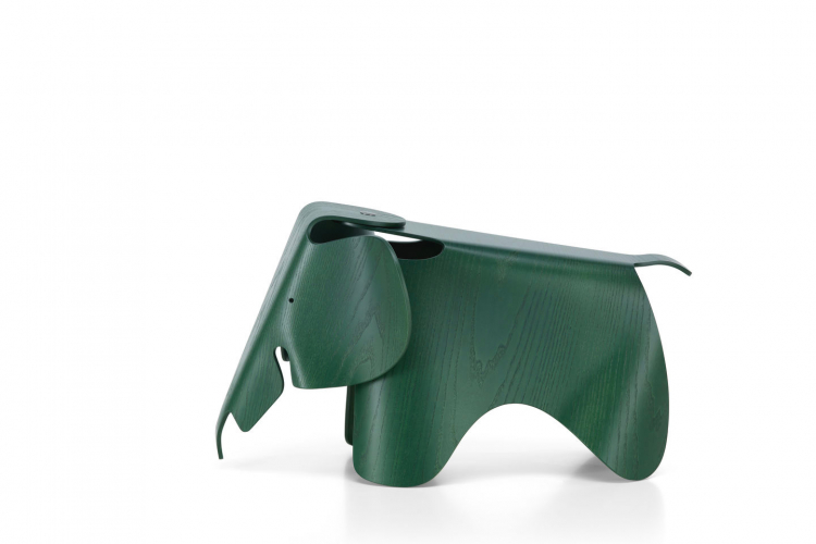 Eames Elephant tmavě zelená