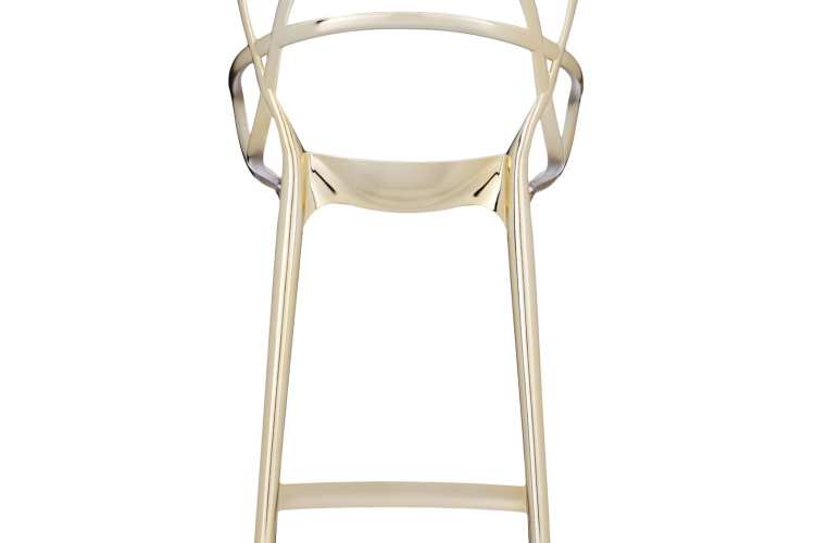 Masters stool Metal, gold, NEW