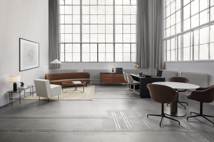 Adnet Coffee Table, large krémová