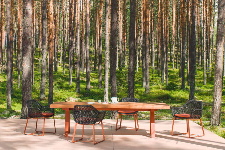 Maia dining armchair aluminium