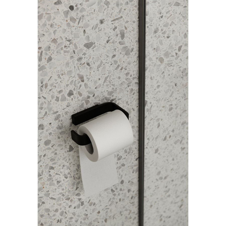 charcoal Eurotrail Toilet Roll Holder with Box 